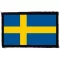 SVÉD ZÁSZLÓ (9,5 cm x 6 cm) (felvarró)