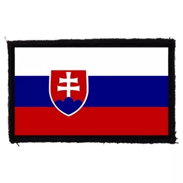 SZLOVÁK ZÁSZLÓ (9,5 cm x 6 cm) 