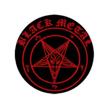 BLACK METAL (jelvény, 2,5 cm)