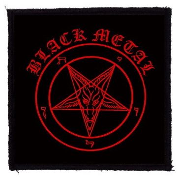 BLACK METAL (9,5 cm x 9,5 cm) (felvarró)