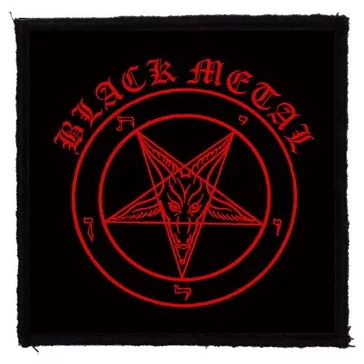 BLACK METAL (9,5 cm x 9,5 cm) (felvarró)