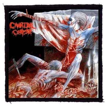 CANNIBAL CORPSE: Tomb (9,5 cm x 9,5 cm) (felvarró)