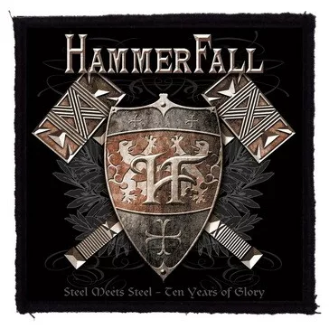 HAMMERFALL: Steel Meets (9,5 cm x 9,5 cm) (felvarró)