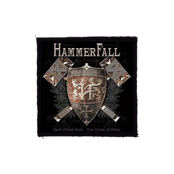 HAMMERFALL: Steel Meets (9,5 cm x 9,5 cm) (felvarró) HAMMERFALL: Steel Meets (9,5 cm x 9,5 cm) (felvarró)