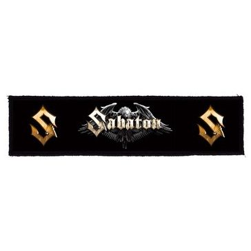 SABATON: Logo Superstrip (22 cm x 5 cm) (felvarró)