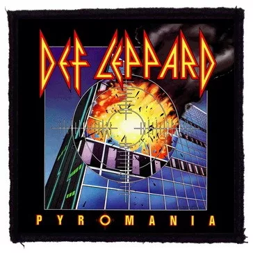 DEF LEPPARD: Pyromania (9,5 cm x 9,5 cm) (felvarró)