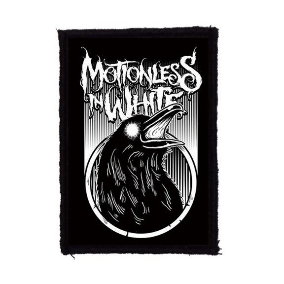 MOTIONLESS IN WHITE: Raven (7,5 cm x 9,5 cm) (felvarró) MOTIONLESS IN WHITE: Raven (7,5 cm x 9,5 cm) (felvarró)