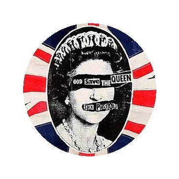 SEX PISTOLS: God Save The Queen (jelvény, 2,5 cm)