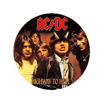 AC/DC: Highway To Hell (jelvény, 2,5 cm)