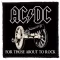 AC/DC: For Those About To Rock (9,5 cm x 9,5 cm) (felvarró)