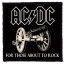 AC/DC: For Those About To Rock (9,5 cm x 9,5 cm) (felvarró)