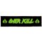 OVERKILL: Logo Superstrip (22 cm x 5 cm) (felvarró)