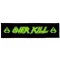 OVERKILL: Logo Superstrip (22 cm x 5 cm) (felvarró)