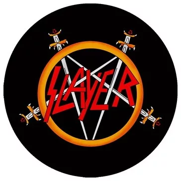 SLAYER: Logo Pentagram (circle, 9,5 cm) (felvarró)