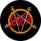 SLAYER: Logo Pentagram (circle, 9,5 cm) (felvarró)