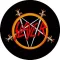 SLAYER: Logo Pentagram (circle, 9,5 cm) (felvarró)
