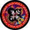 KISS: Rock 'n' Roll Over (circle) (9,5 cm x 9,5 cm) (felvarró)