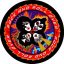 KISS: Rock 'n' Roll Over (circle) (9,5 cm x 9,5 cm) (felvarró)