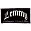 LEMMY: 49% Motherfucker (9,5 cm x 4,5 cm) (felvarró)