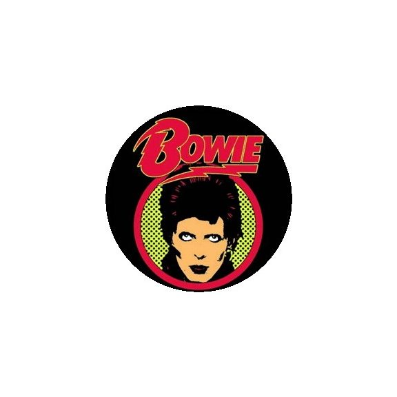 DAVID BOWIE: Bowie (jelvény, 2,5 cm) DAVID BOWIE: Bowie (jelvény, 2,5 cm)
