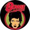 DAVID BOWIE: Bowie (jelvény, 2,5 cm)