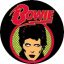 DAVID BOWIE: Bowie (jelvény, 2,5 cm)