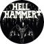 HELLHAMMER: Satanic Rites (jelvény, 2,5 cm)