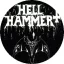 HELLHAMMER: Satanic Rites (jelvény, 2,5 cm)