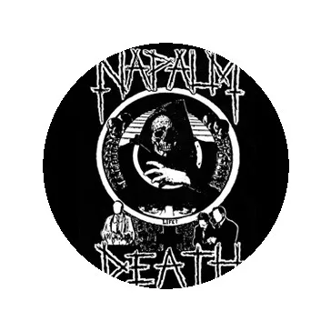 NAPALM DEATH: Life (jelvény, 2,5 cm)