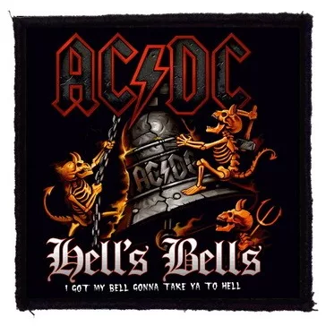 AC/DC: Hell's Bells (9,5 cm x 9,5 cm) (felvarró)
