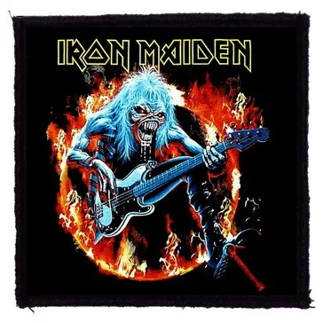 IRON MAIDEN: Fear Flames (9,5 cm x 9,5 cm) (felvarró)