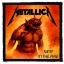 METALLICA: Jump In The Fire (9,5 cm x 9,5 cm) (felvarró)