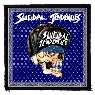 SUICIDAL TENDENCIES: Skull (9,5 cm x 9,5 cm) (felvarró)