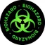 BIOHAZARD: Logo Circle (9,5 cm x 9,5 cm) (felvarró)