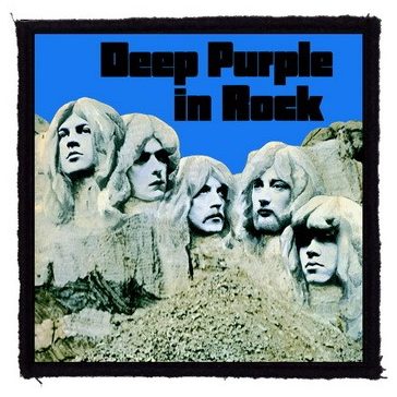 DEEP PURPLE: In Rock (9,5 cm x 9,5 cm) (felvarró)