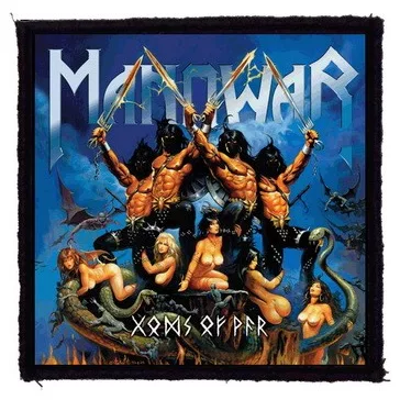 MANOWAR: Gods Of War (9,5 cm x 9,5 cm) (felvarró)
