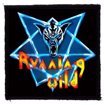 RUNNING WILD: Logo (9,5 cm x 9,5 cm) (felvarró)