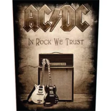 AC/DC: In Rock We Trust (hátfelvarró / backpatch)