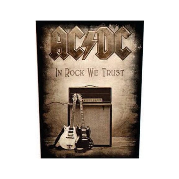 AC/DC: In Rock We Trust (hátfelvarró / backpatch) AC/DC: In Rock We Trust (hátfelvarró / backpatch)