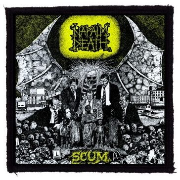 NAPALM DEATH: Scum (9,5 cm x 9,5 cm) (felvarró)