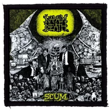 NAPALM DEATH: Scum (9,5 cm x 9,5 cm) (felvarró)