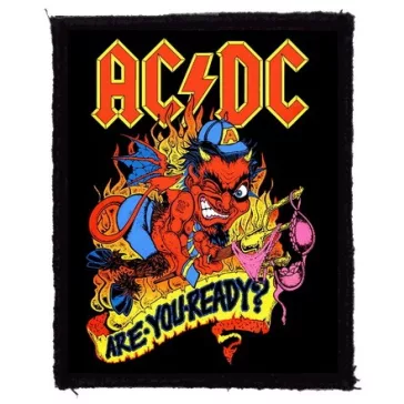 AC/DC: Are You Ready? (7,5 cm x 9,5 cm) (felvarró)