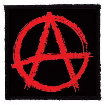 ANARCHY (9,5 cm x 9,5 cm) (felvarró)