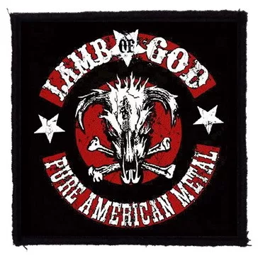   LAMB OF GOD: Pure American Metal (9,5 cm x 9,5 cm) (felvarró)