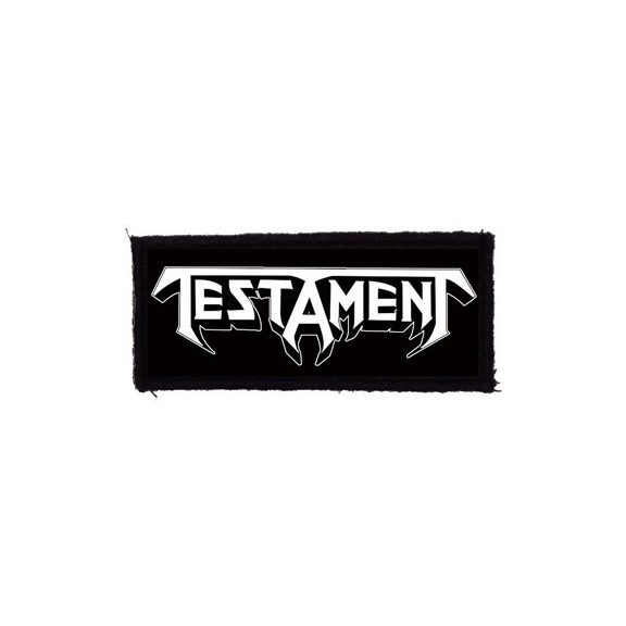 TESTAMENT: Logo (9,5 cm x 4 cm) (felvarró) TESTAMENT: Logo (9,5 cm x 4 cm) (felvarró)