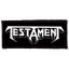TESTAMENT: Logo (9,5 cm x 4 cm) (felvarró)