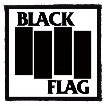 BLACK FLAG: Logo (9,5 cm x 9,5 cm) (felvarró)