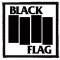 BLACK FLAG: Logo (9,5 cm x 9,5 cm) (felvarró)