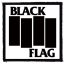 BLACK FLAG: Logo (9,5 cm x 9,5 cm) (felvarró)