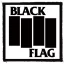 BLACK FLAG: Logo (9,5 cm x 9,5 cm) (felvarró)